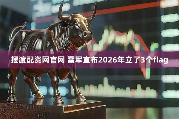摆渡配资网官网 雷军宣布2026年立了3个flag